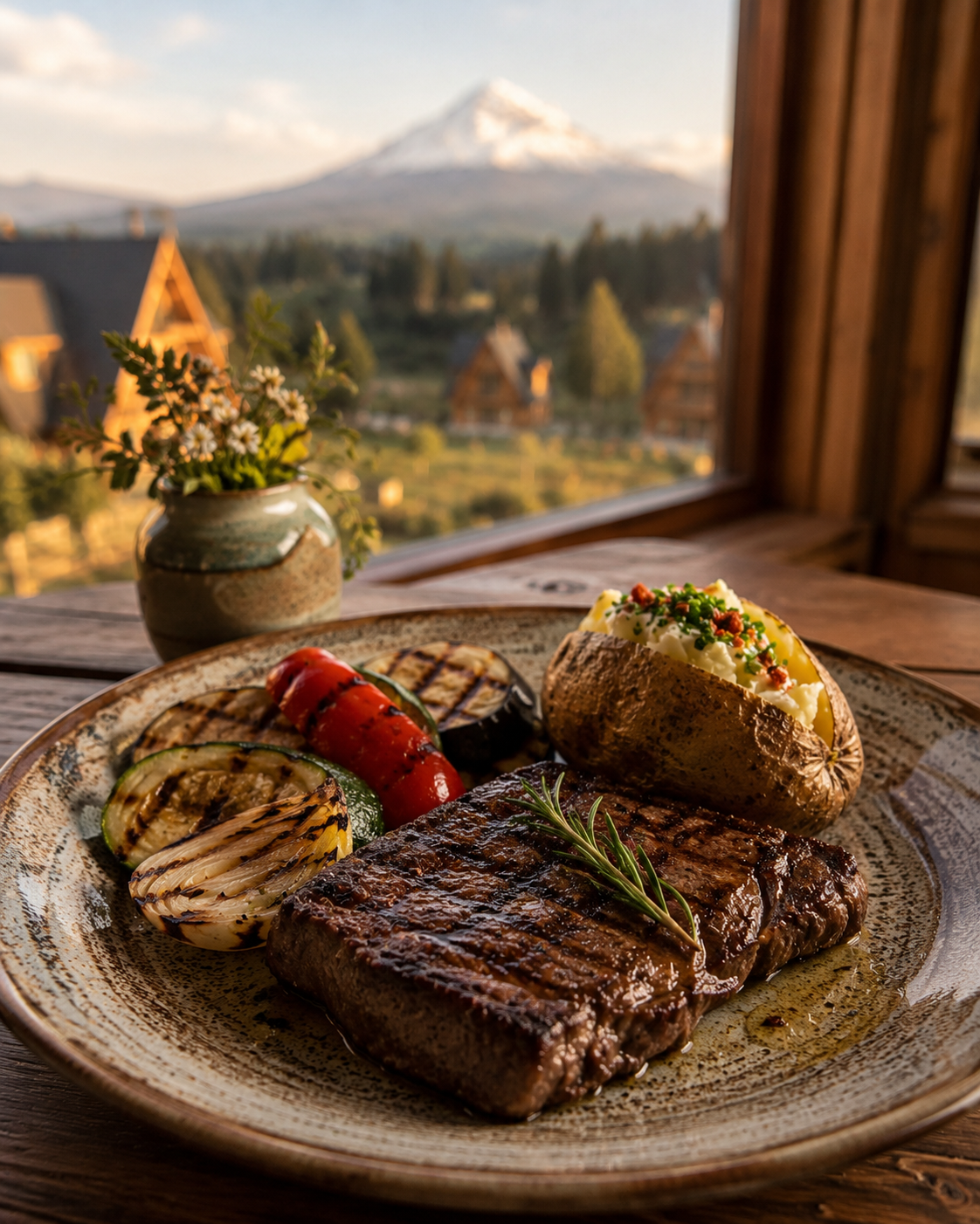 Altezza Steakhouse con vista andina