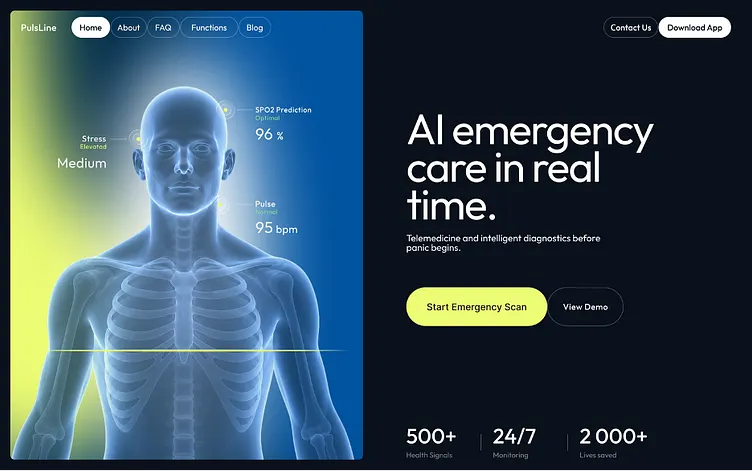 Sitio de Plataforma de salud con IA