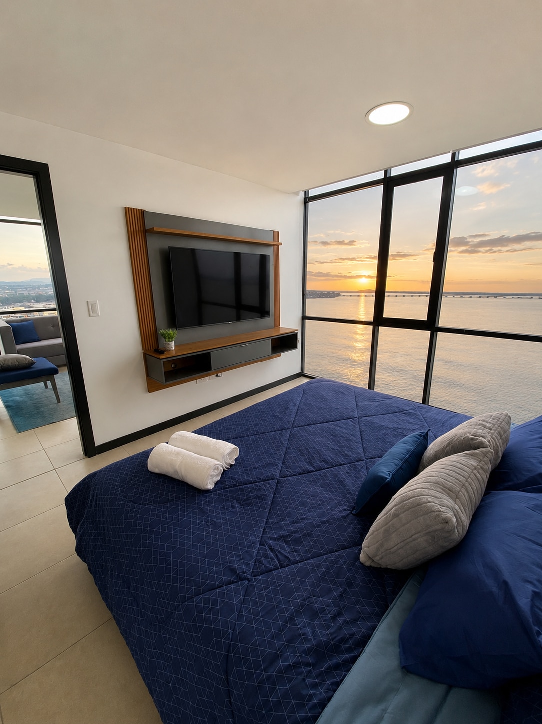 Sala moderna de Suite BLUE Sky