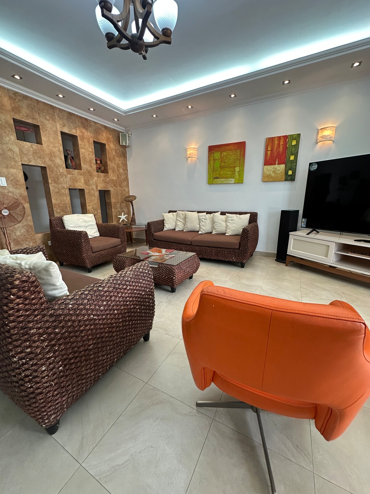 Área social de Salma Beach House